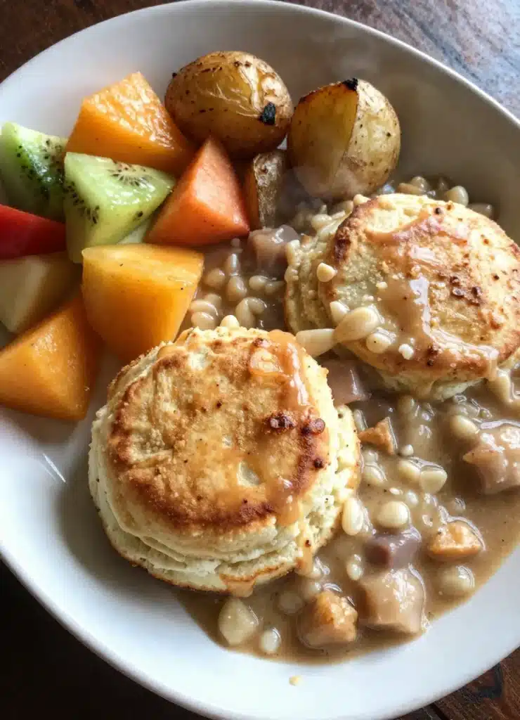 Biscuits Gravy Casserole