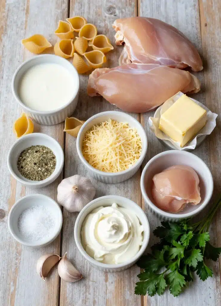 Chicken Alfredo Shells