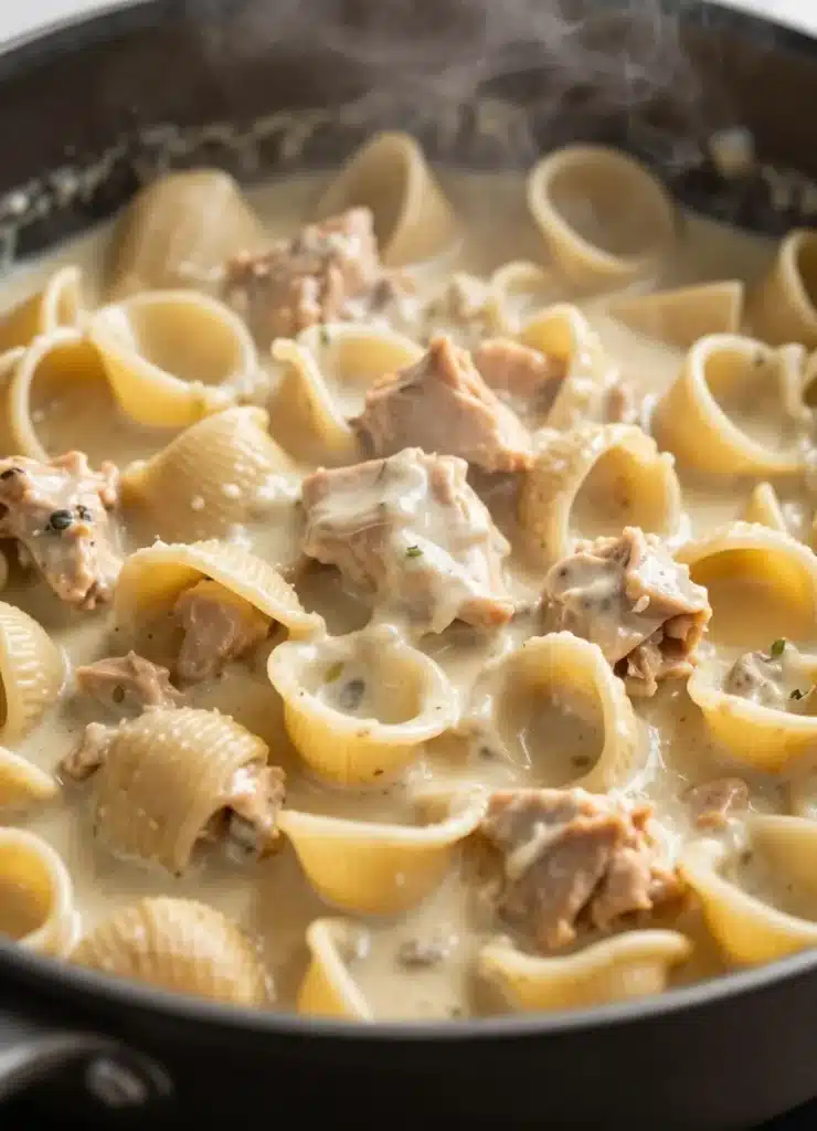 Chicken Alfredo Shells