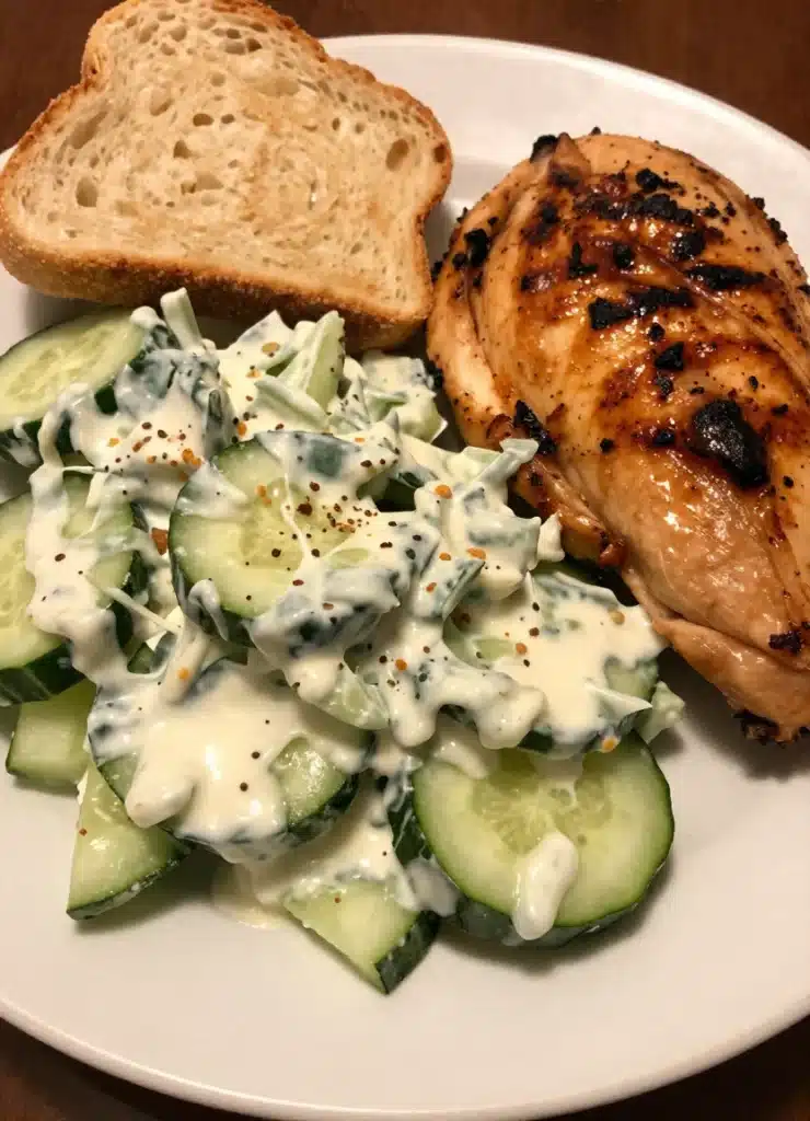 Creamy Cucumber Salad Recipe