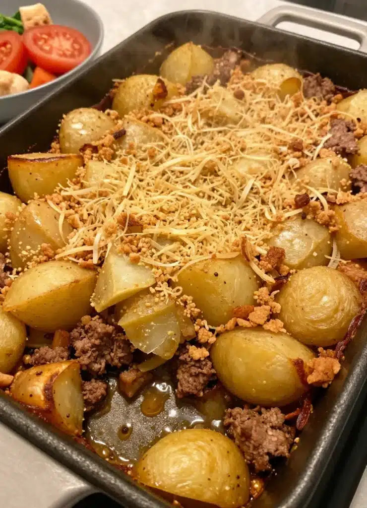 Potato Meatloaf Casserole