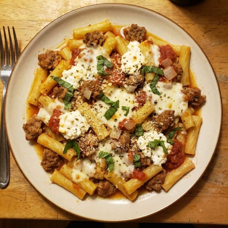 Baked Ziti for Family Plate