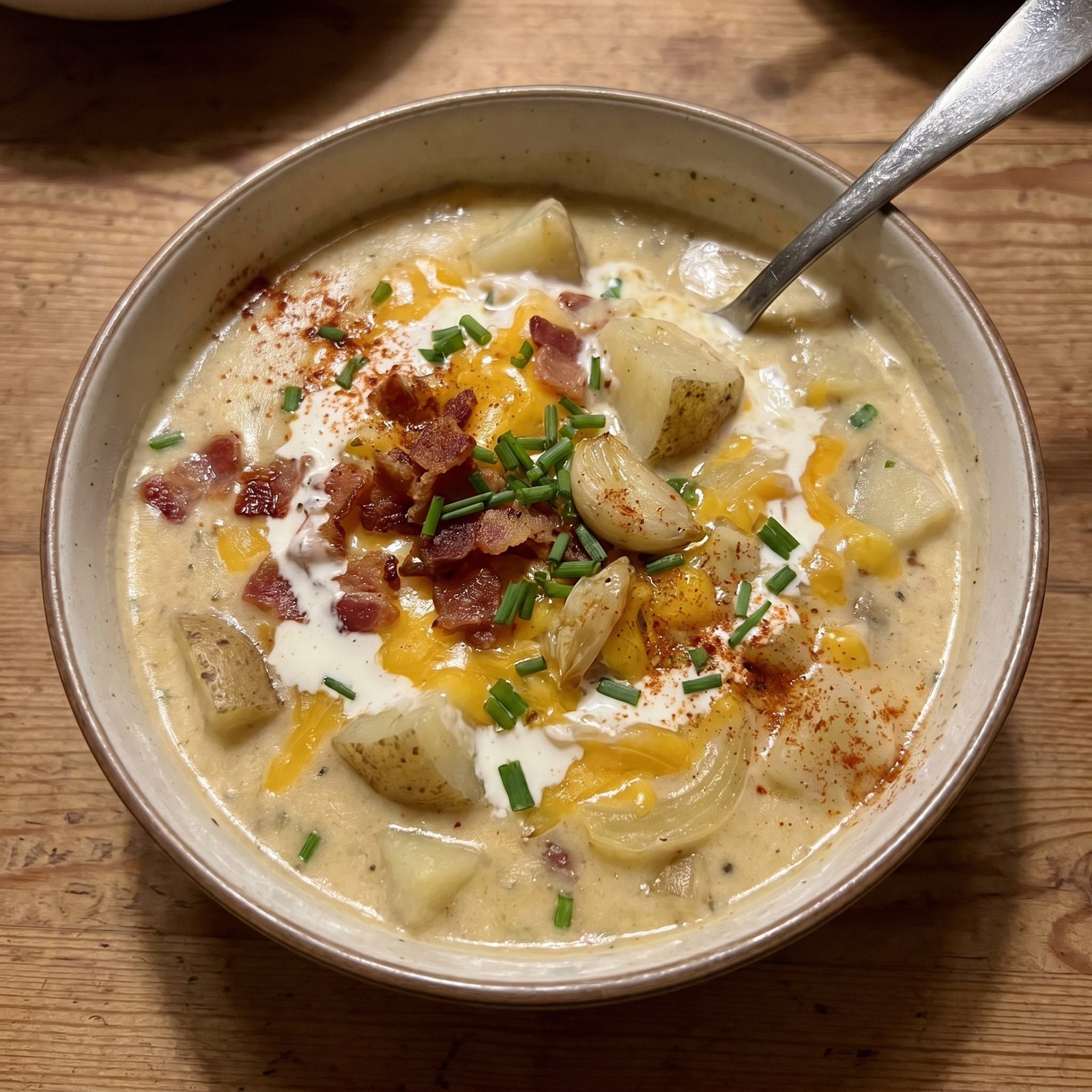 Loaded Baked Potato Soup Bowl