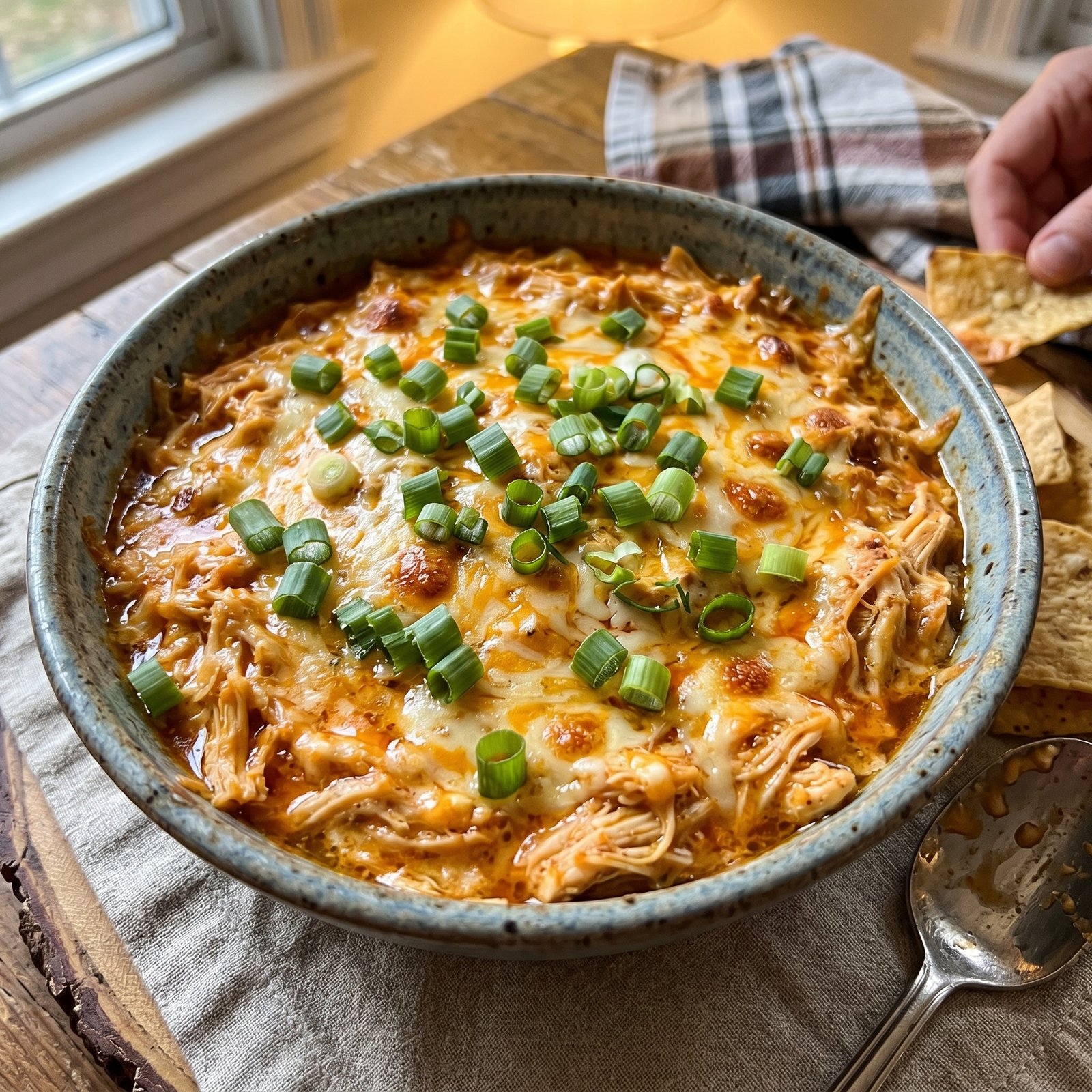Plate of Buffalo Chicken Dip