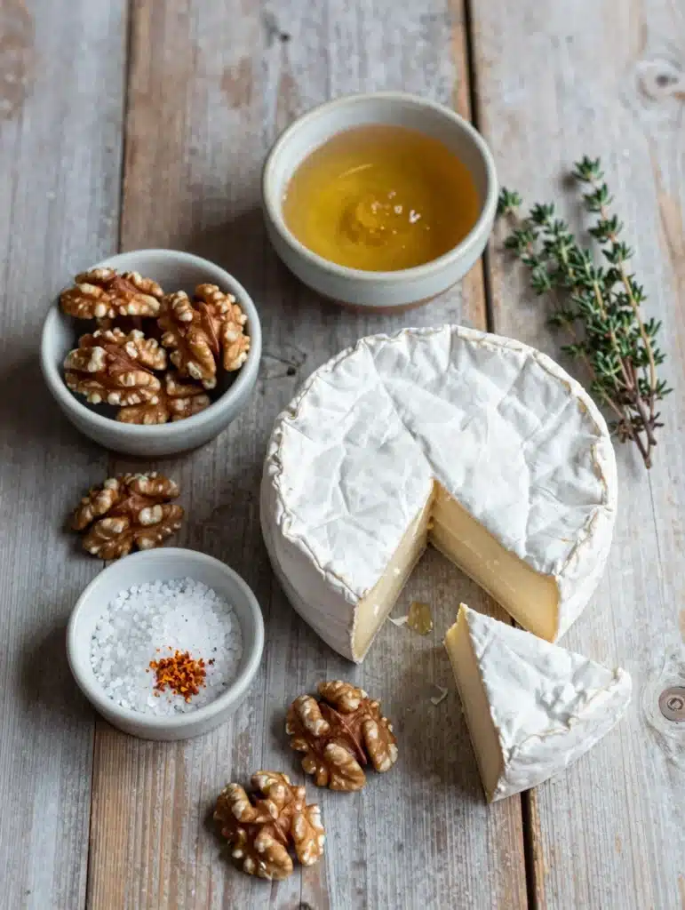 Baked Brie with Honey and Walnuts
