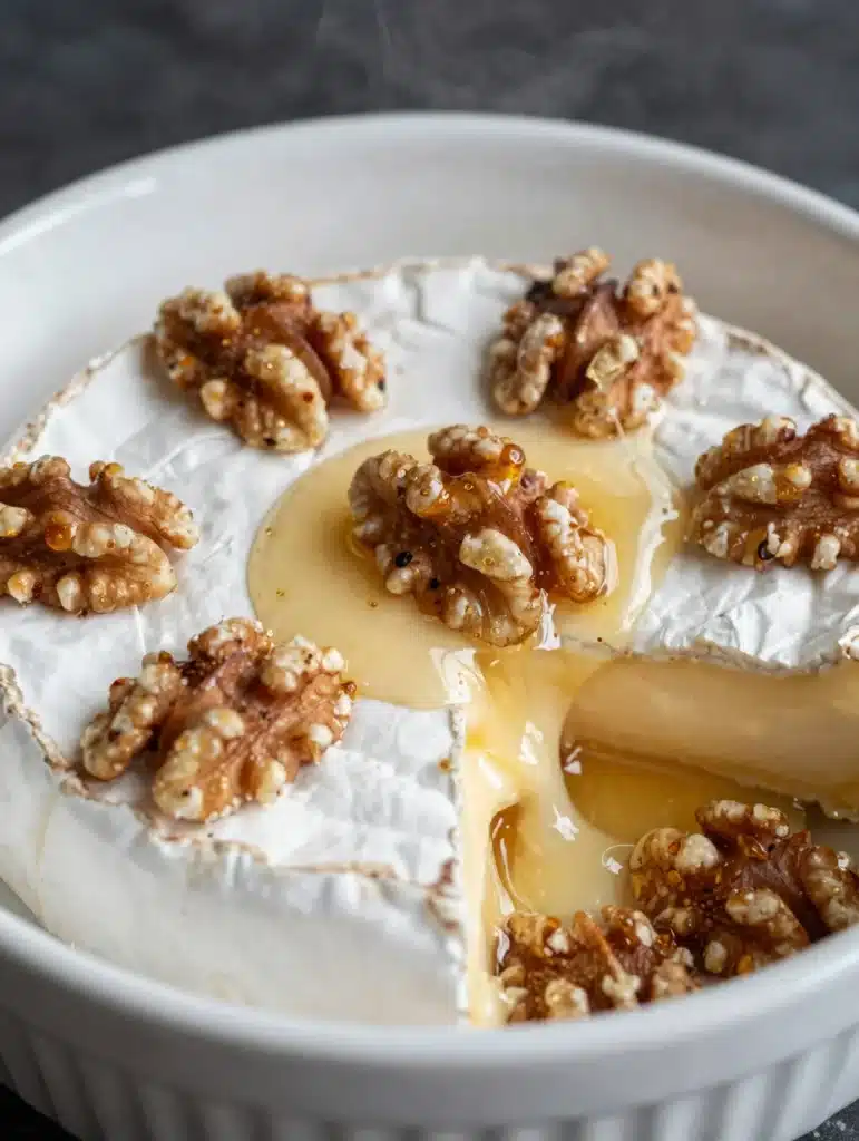 Baked Brie with Honey and Walnuts
