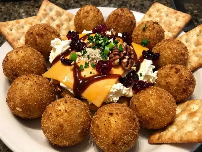 Cheese Ball with Crackers