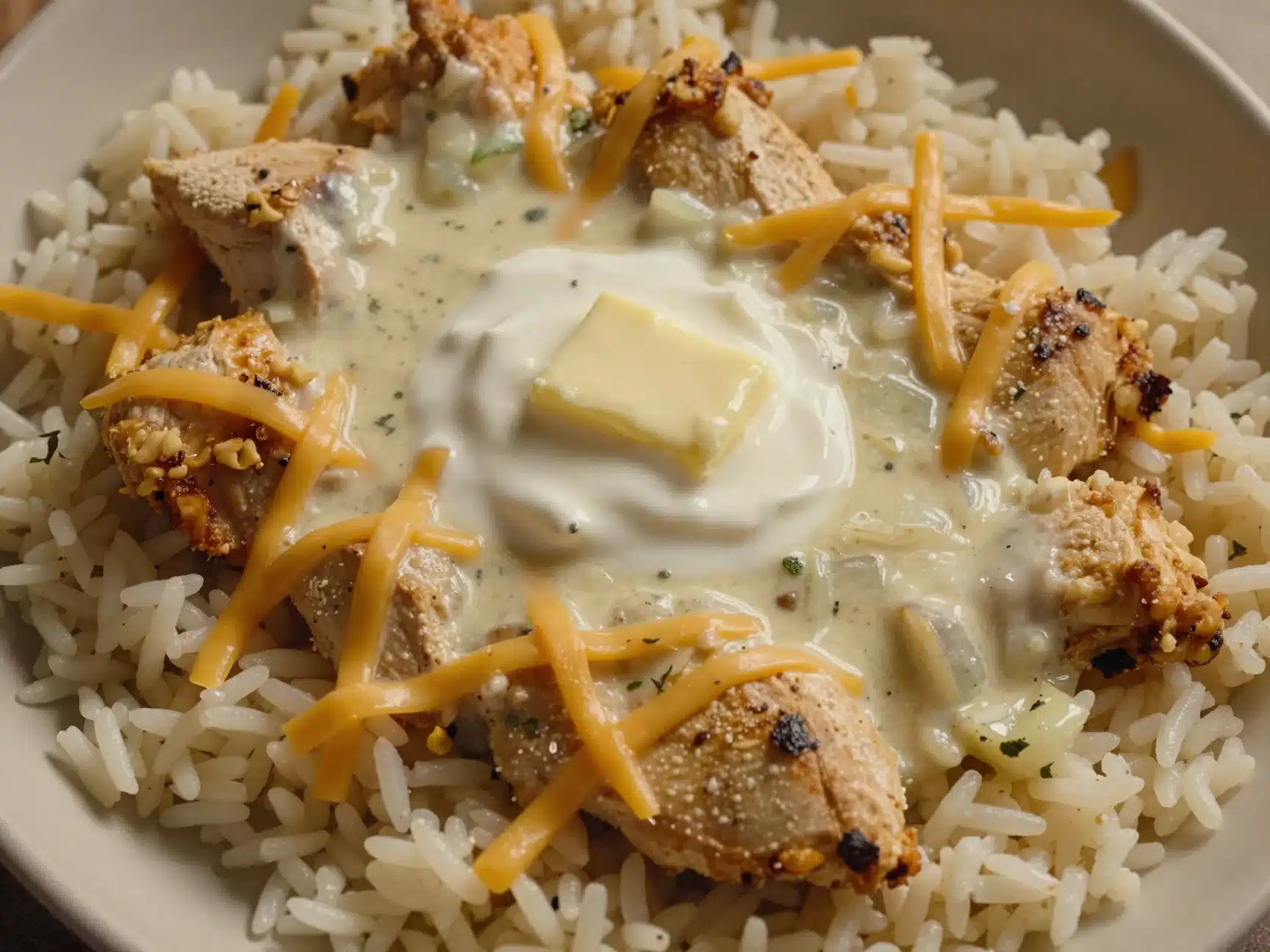 Cheesy Chicken Rice Casserole
