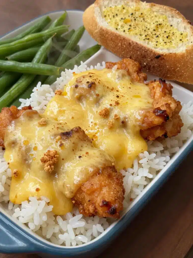 Cheesy Chicken Rice Casserole