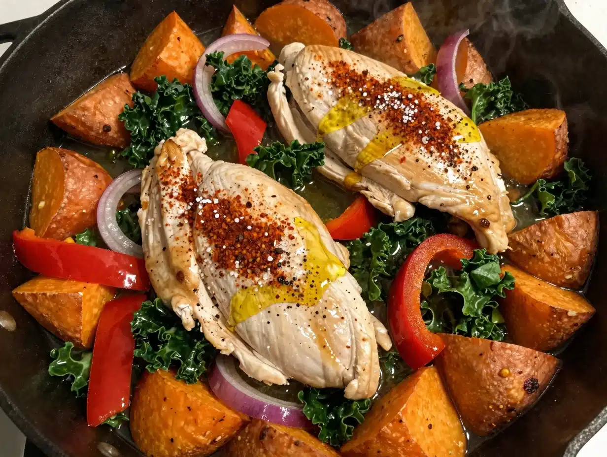 Chicken and Sweet Potato Skillet