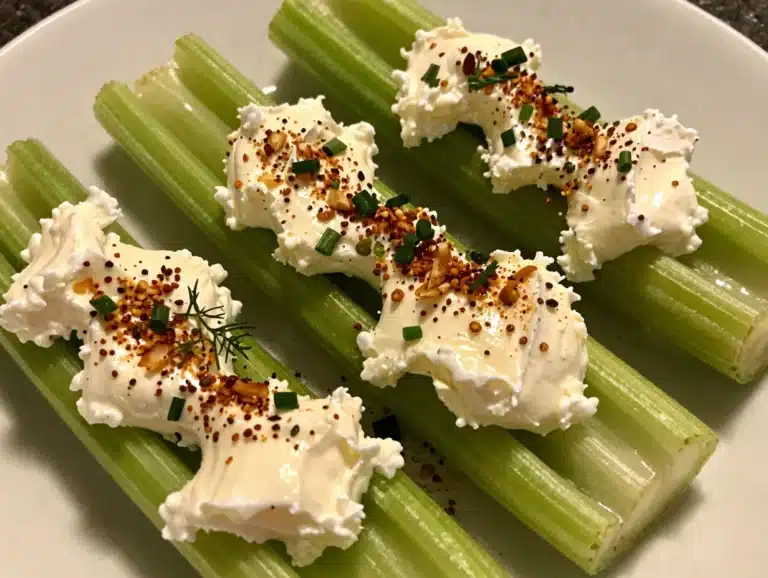 Cream Cheese Stuffed Celery