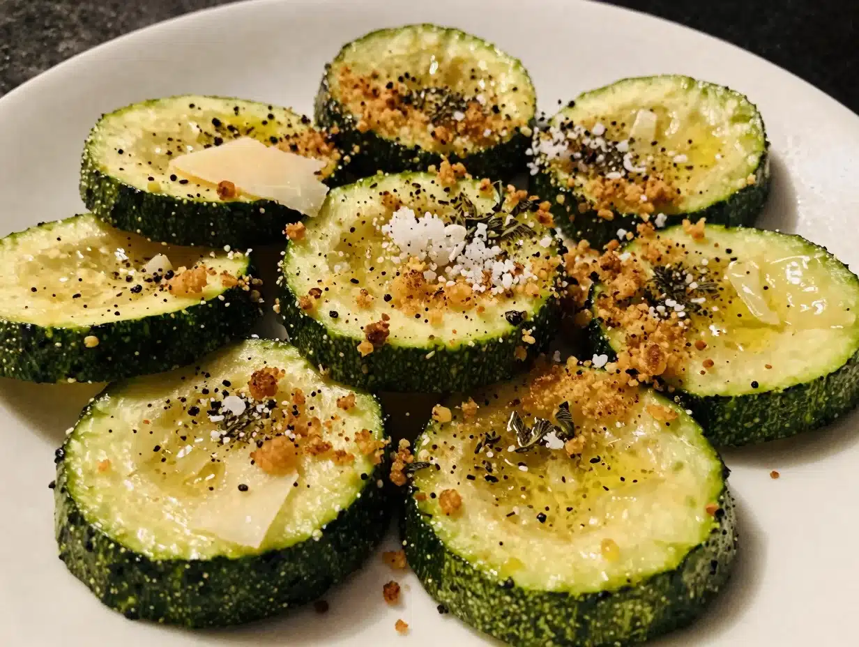 Crispy Parmesan Zucchini Rounds