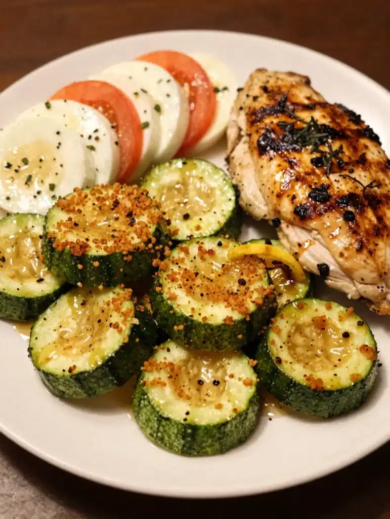 Crispy Parmesan Zucchini Rounds