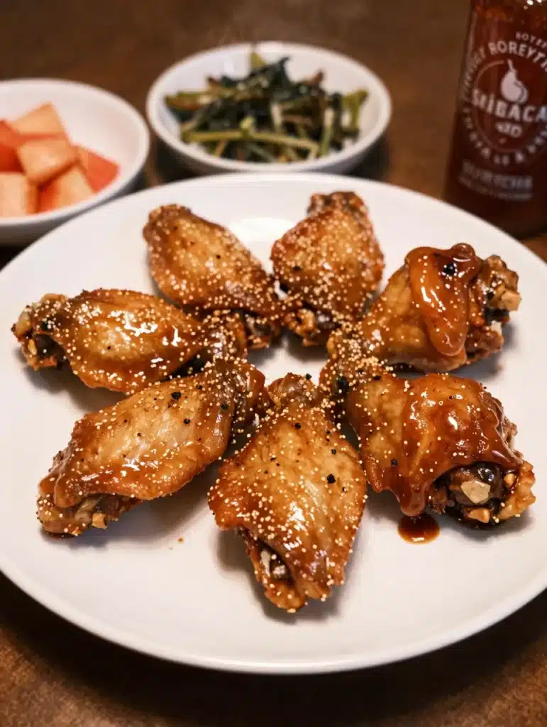 Honey Sriracha Chicken Wings