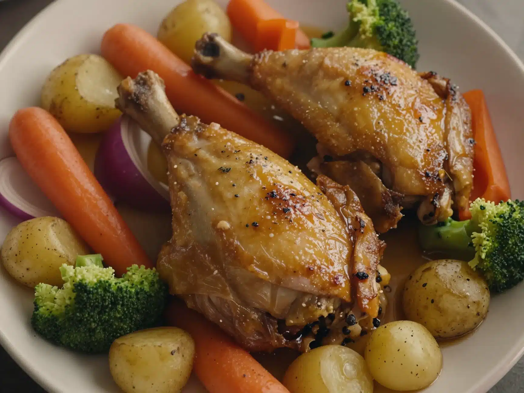 One Pan Roast Chicken and Veggies