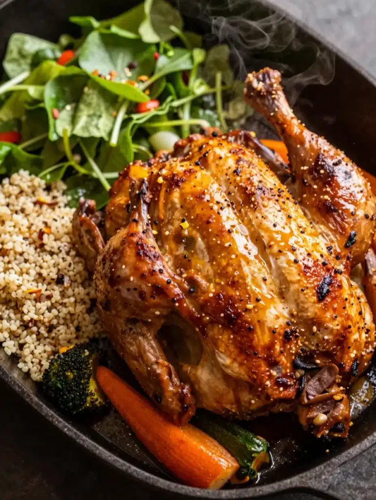 One Pan Roast Chicken and Veggies