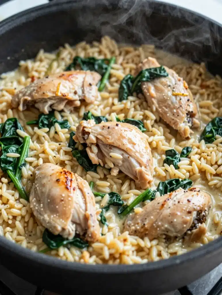 One Pot Chicken Orzo