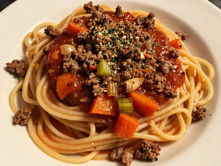 Pasta with Homemade Meat Sauce