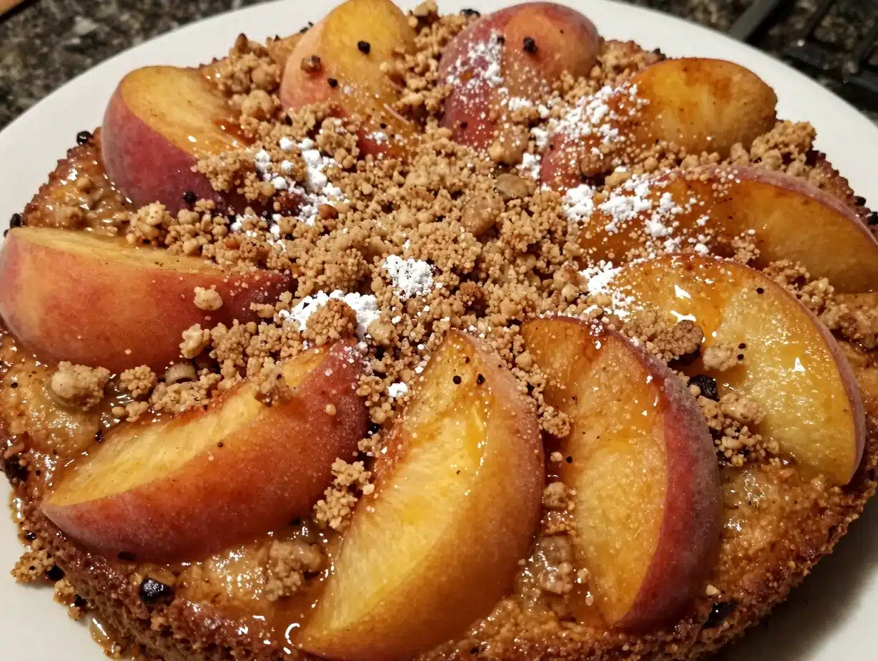Peach Streusel Coffee Cake