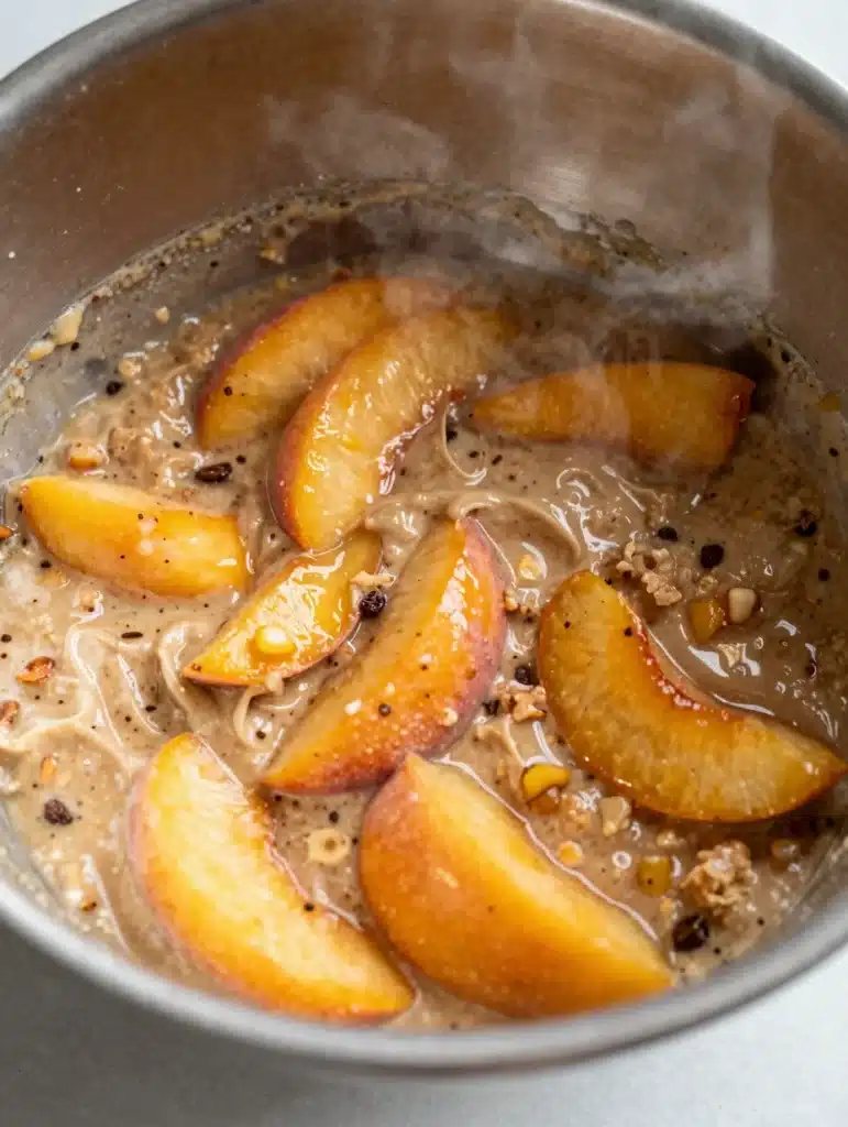 Peach Streusel Coffee Cake