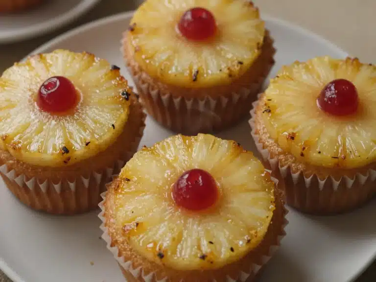 Pineapple Upside Down Cupcakes