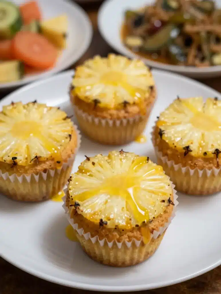 Pineapple Upside Down Cupcakes