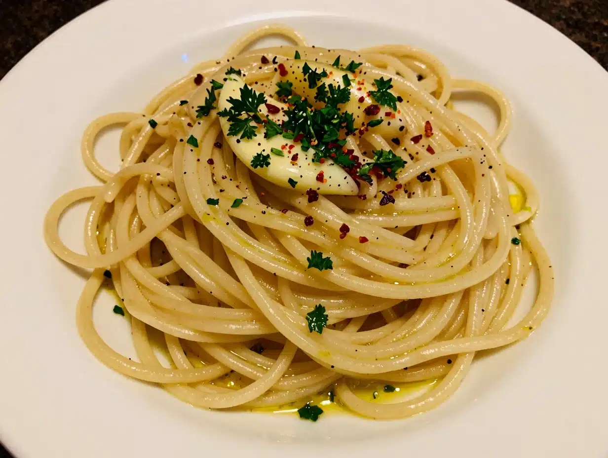 Quick Spaghetti Aglio e Olio