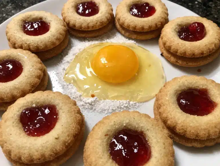 Raspberry Jam Thumbprint Cookies