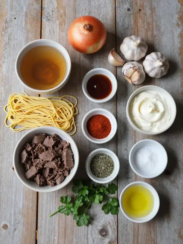 Skillet Beef and Noodles