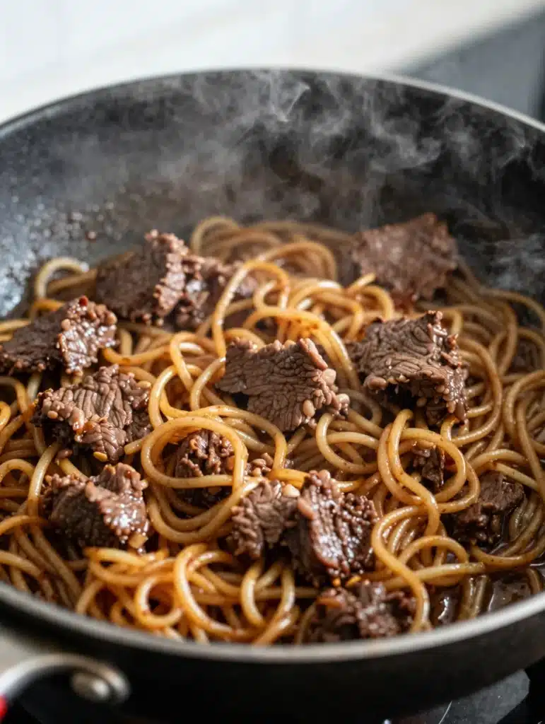 Skillet Beef and Noodles