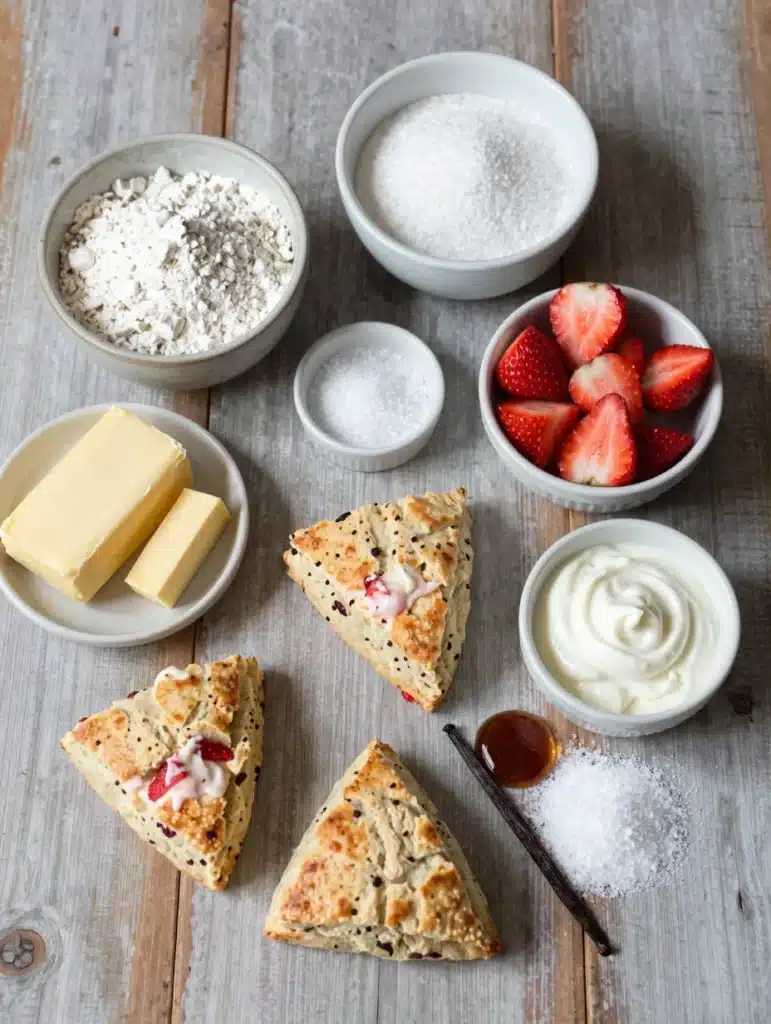 Strawberry Cream Scones