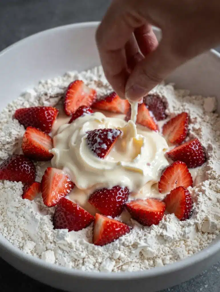 Strawberry Cream Scones