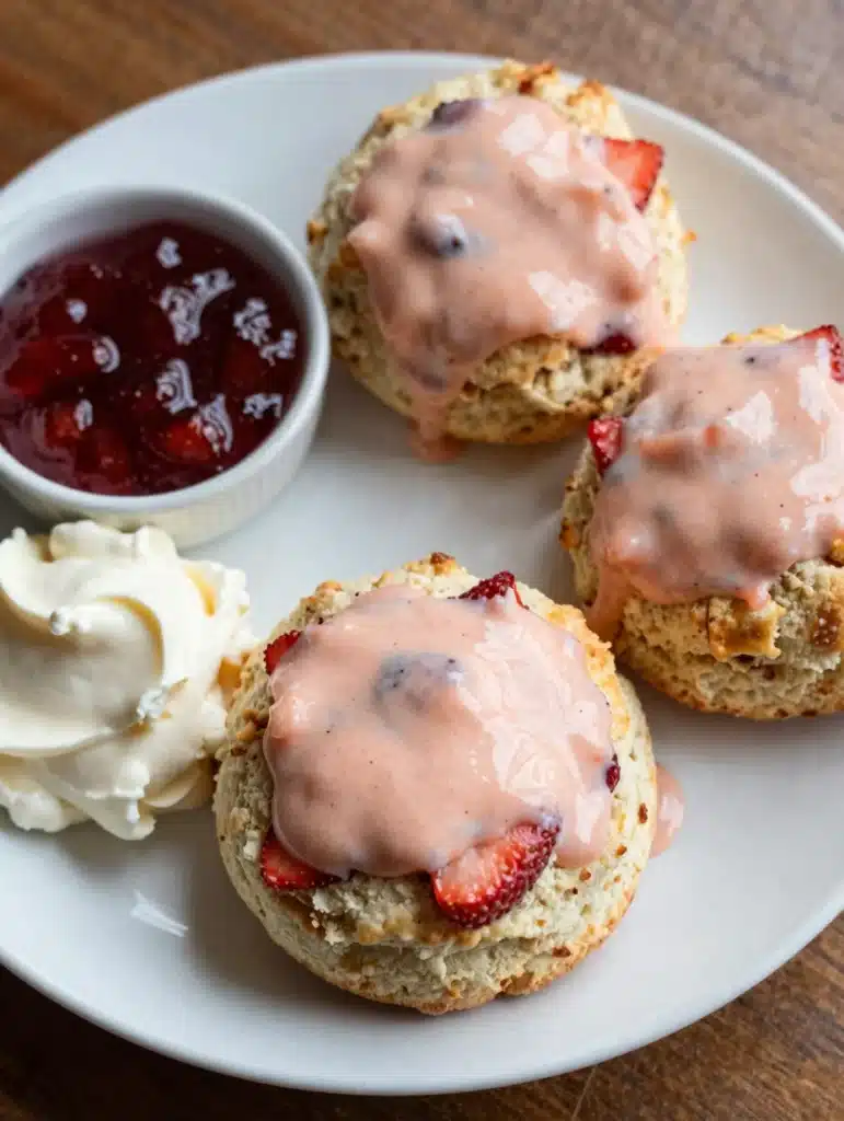 Strawberry Cream Scones